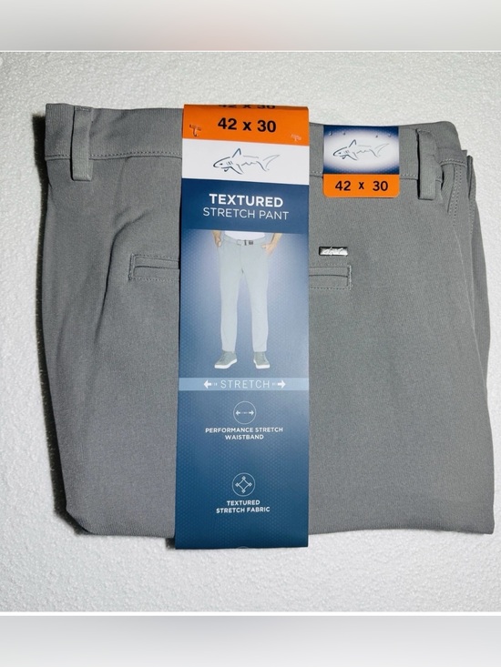 Greg Norman Collection Other - Greg Norman Men’s Textured Performance Pants Stretch Waistband Grey 42x30 NEW